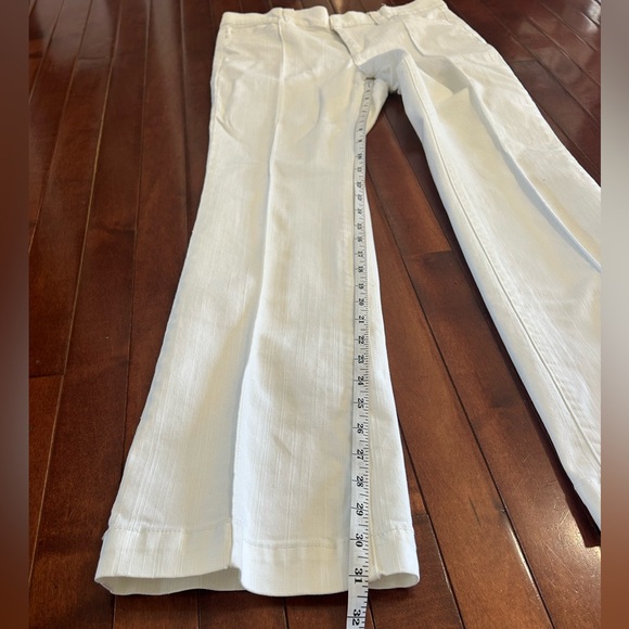 Liz & Co. Women’s White Stretch Denim Trousers Size 6 - Picture 7 of 7